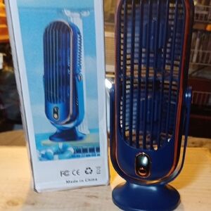 Sleek Blue Tower Fan